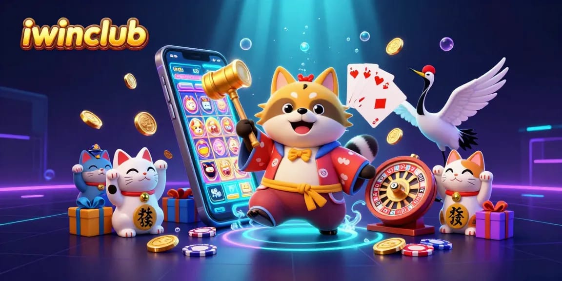 Engage with iwinclub's vibrant online casino experience while enjoying colorful characters, dynamic games, and rich visuals.