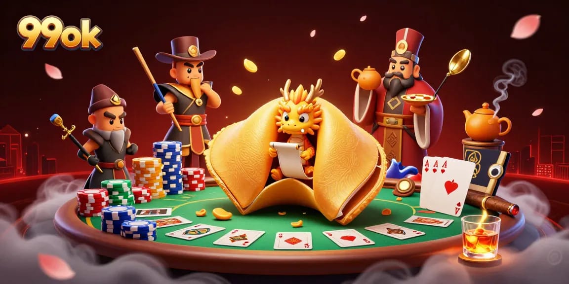 Engage with 99ok's exciting gaming scene, showcasing a vibrant casino atmosphere with iconic characters.