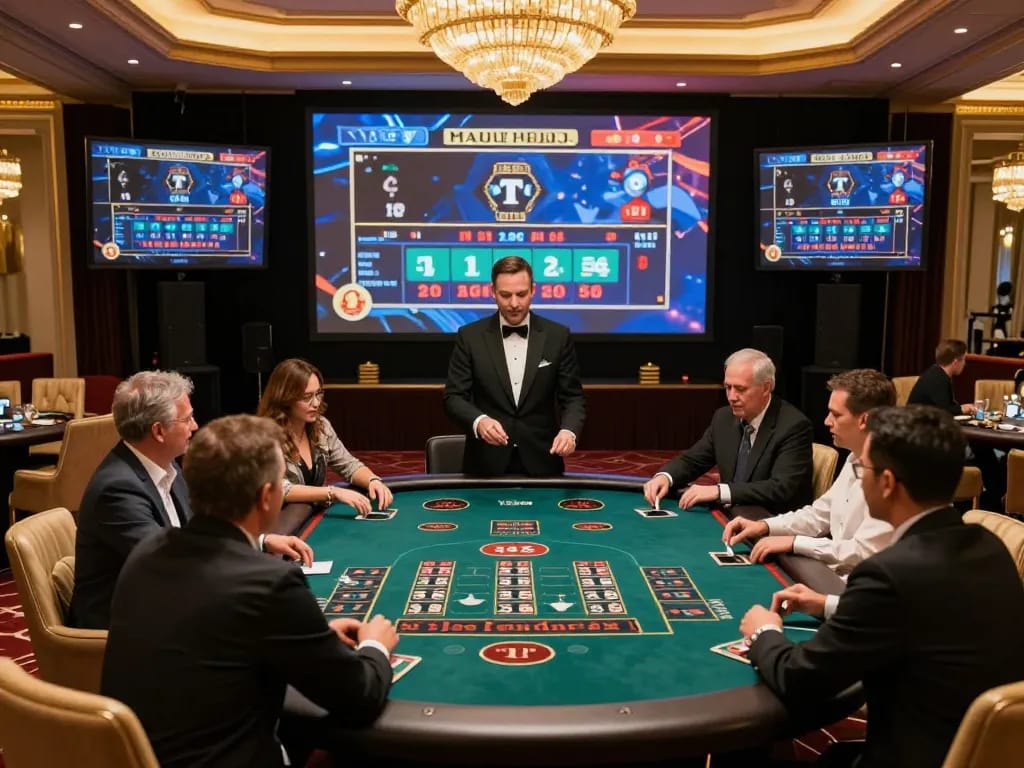 Experience the thrill of ASIALIVE88 link alternatif live baccarat with professional dealers in a luxurious casino.