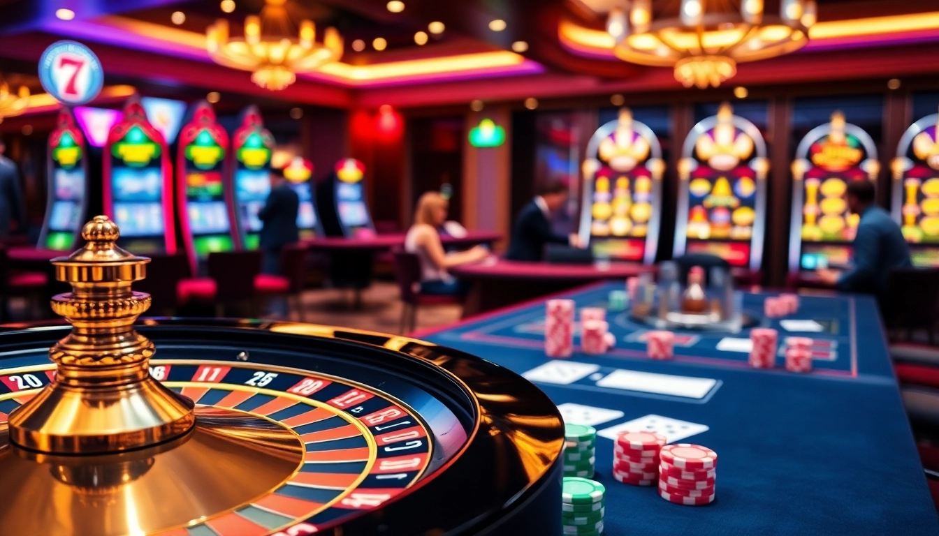 Exciting casino action showcasing roulette and poker chips at https://kjc.uk.com/.