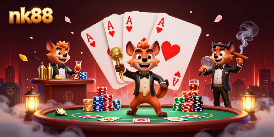 Experience thrilling casino action with nk88 at a vibrant comedy club run by hyenas.