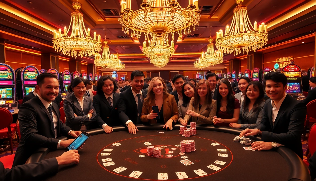 Experience the excitement of gambling at 88nn with vibrant casino tables and slot machines.