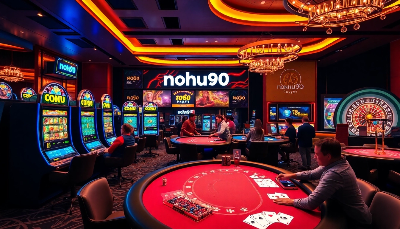 Experience the excitement of nohu90 with vibrant slot machines and engaging table games in a luxurious online casino.
