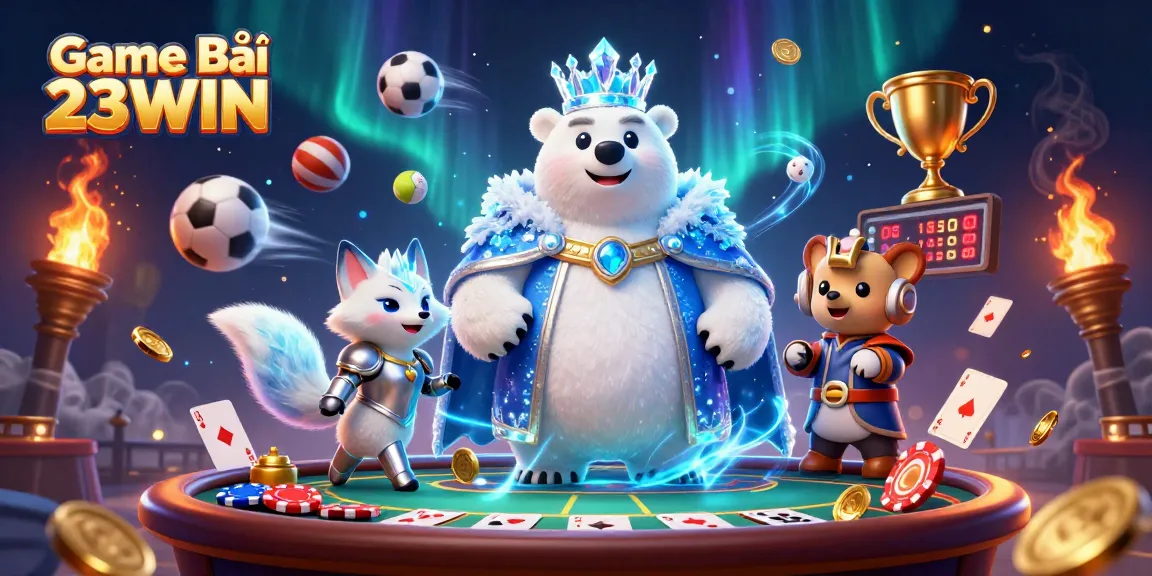 Engage with thrilling gameplay at Game Bài 23WIN, featuring dynamic poker and card elements.