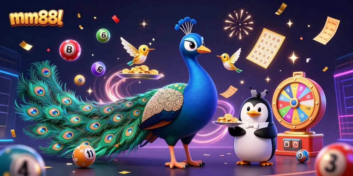 Experience exciting action at mm88l with vibrant lottery games and colorful characters celebrating wins.