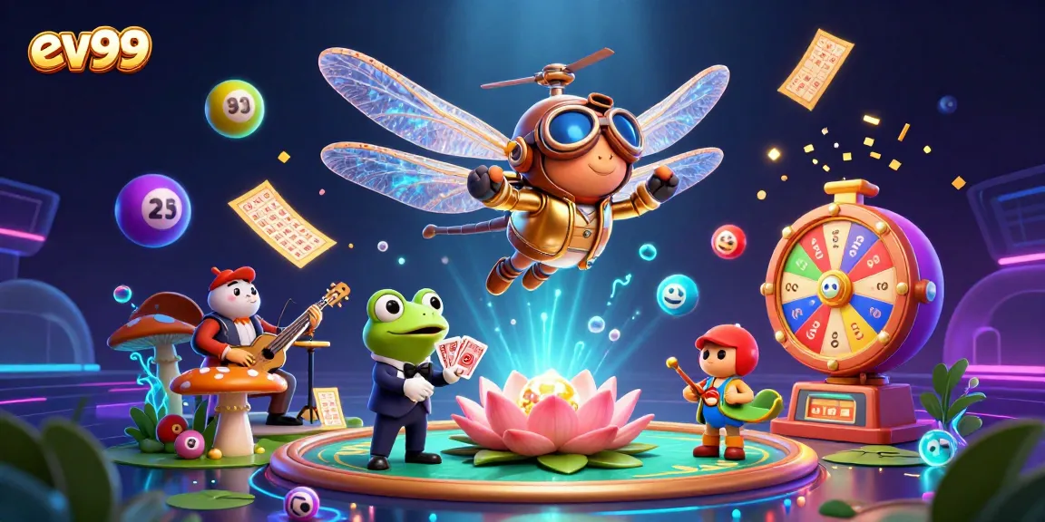 Experience exciting gameplay at ev99 with vibrant lottery balls and engaging casino elements.