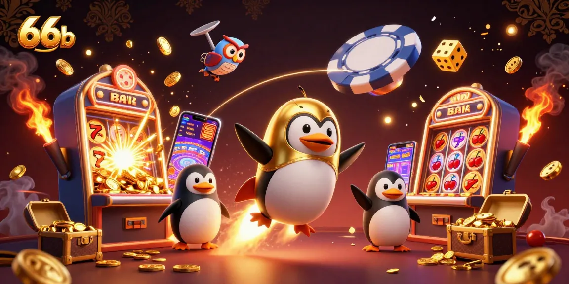 Experience thrilling wins with 66b in a vibrant casino scene filled with golden rewards.