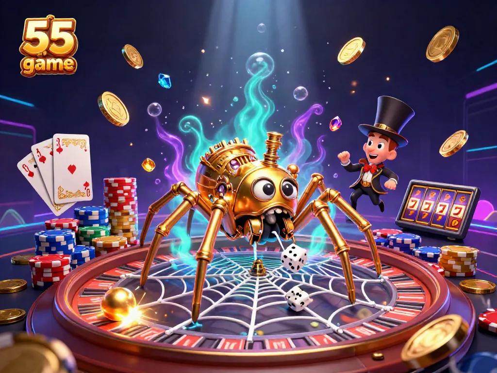 Experience thrilling gameplay with the 55 club game featuring vibrant characters and striking casino elements.
