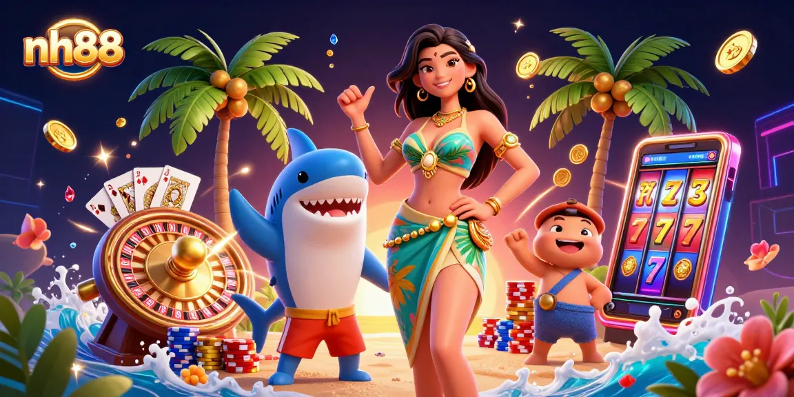 Experience excitement at nh88 with glamorous beach themes and vibrant casino elements.