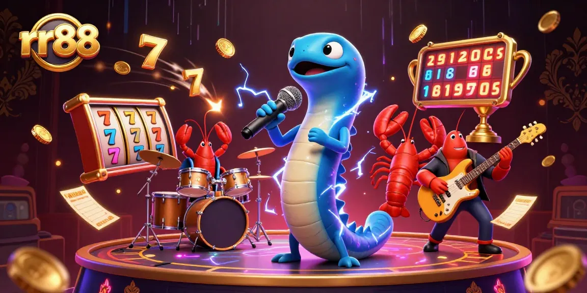 Win big at rr88 with an electrifying underwater casino experience featuring a DJ eel and energetic sea creature band