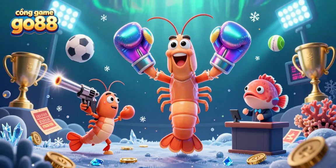 Experience the excitement of cổng game go88 with vibrant 3D characters, sports elements and detailed illustrations.