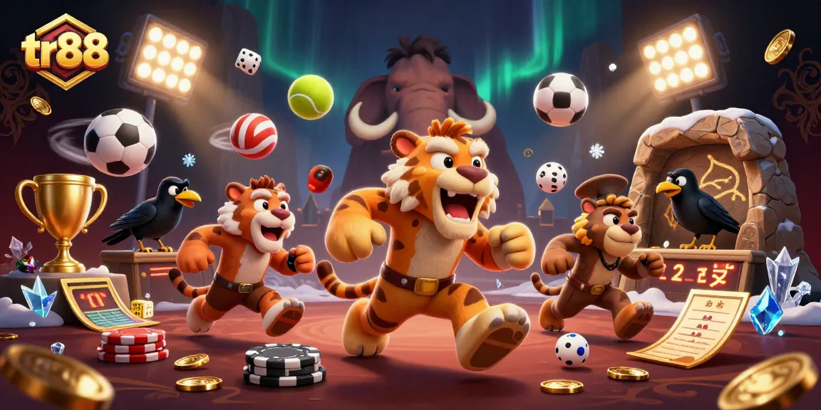 Experience thrilling action at TR88 with vibrant casino elements and engaging characters.