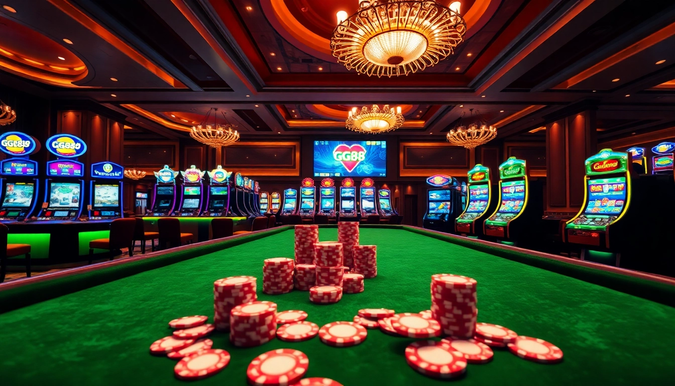 Experience the excitement of online gaming at GG88VN Asia with vibrant casino visuals.