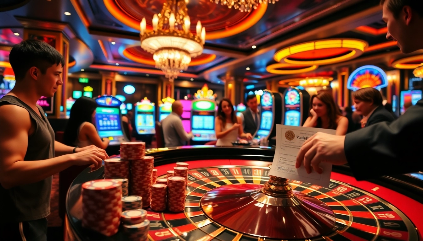 Excited gamblers engaging in a high-stakes game at 789F casino.