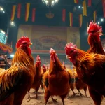 Experience the excitement of live cockfighting at dagawin.live, showcasing thrilling matches and vibrant arena atmosphere.