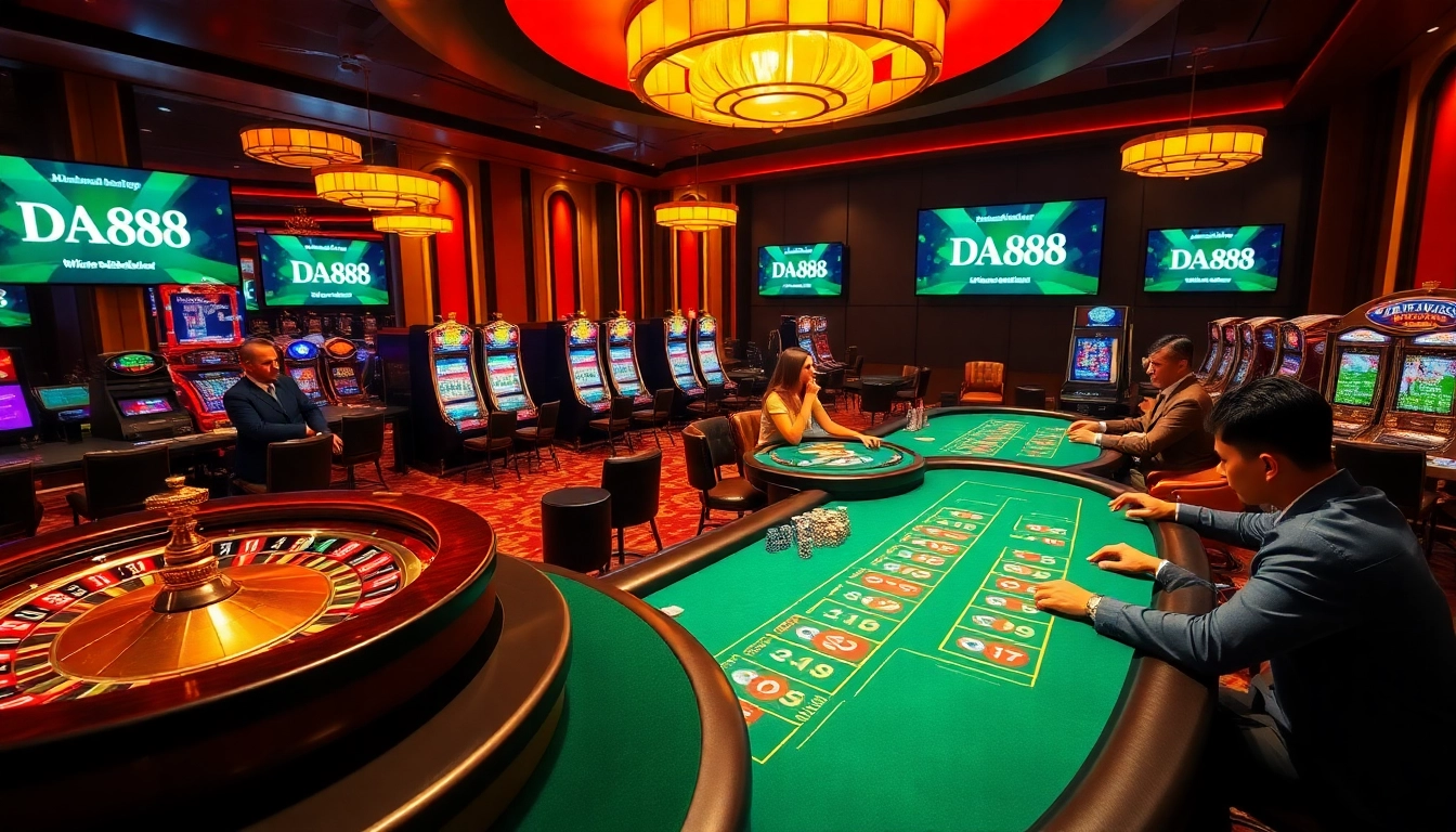 Engage in thrilling gaming at DA88's luxurious casino tables