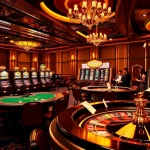 Experience the thrill of gambling with SODO66 in this vibrant casino scene filled with action.