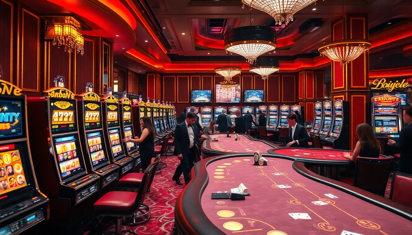 Engage with the electrifying L567 slot machines and vibrant casino tables in a luxurious setting.