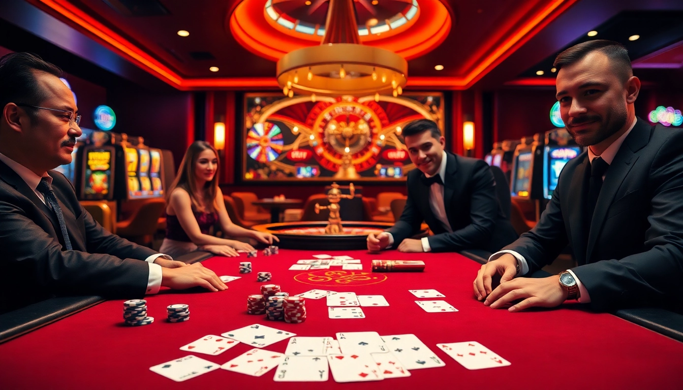 Experience thrilling gameplay at RED88 with vibrant poker chips and an enchanting roulette wheel.