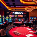 Experience the excitement of nohu90 with vibrant slot machines and engaging table games in a luxurious online casino.