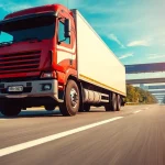 RR99 tires showcased on a commercial truck, exemplifying durability and versatility on mixed-use highways.
