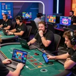 XIN88 online gaming enthusiasts enjoying live casino games in a vibrant atmosphere