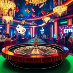 Engaging cm88 casino scene with roulette table, chips, and dynamic betting atmosphere.