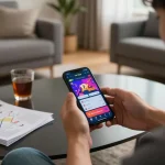 Using the link vao 12bet mobile app for an immersive online gambling experience at home