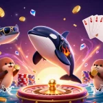 Experience big wins at cm88 com with vibrant 3D characters celebrating in a rich casino scene.