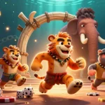 Experience excitement with FIVE88 as caveman and sabertooth tiger run a prehistoric casino adventure.
