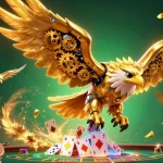 Engage with QS88's immersive live casino experience featuring golden eagle and dynamic gaming elements.