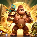 Experience go88 with vibrant 3D characters in a dynamic casino adventure illustration.