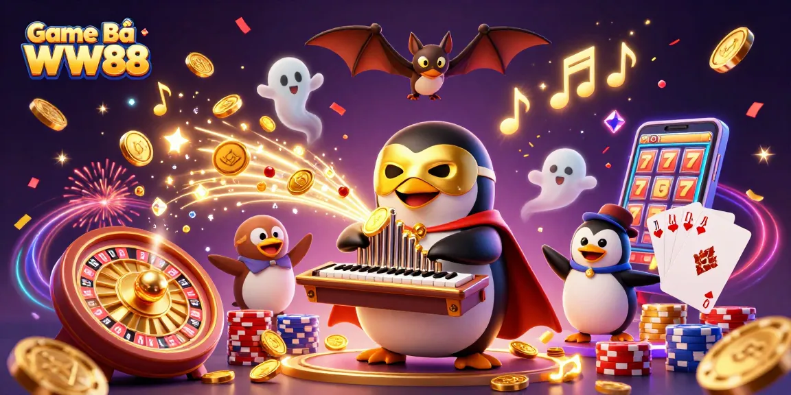 Win big with Game Bài WW88 as thrilling characters and casino elements burst into action.