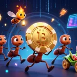 Win big with sunwin as cartoon ants steal a giant poker chip in an exhilarating casino heist scene.
