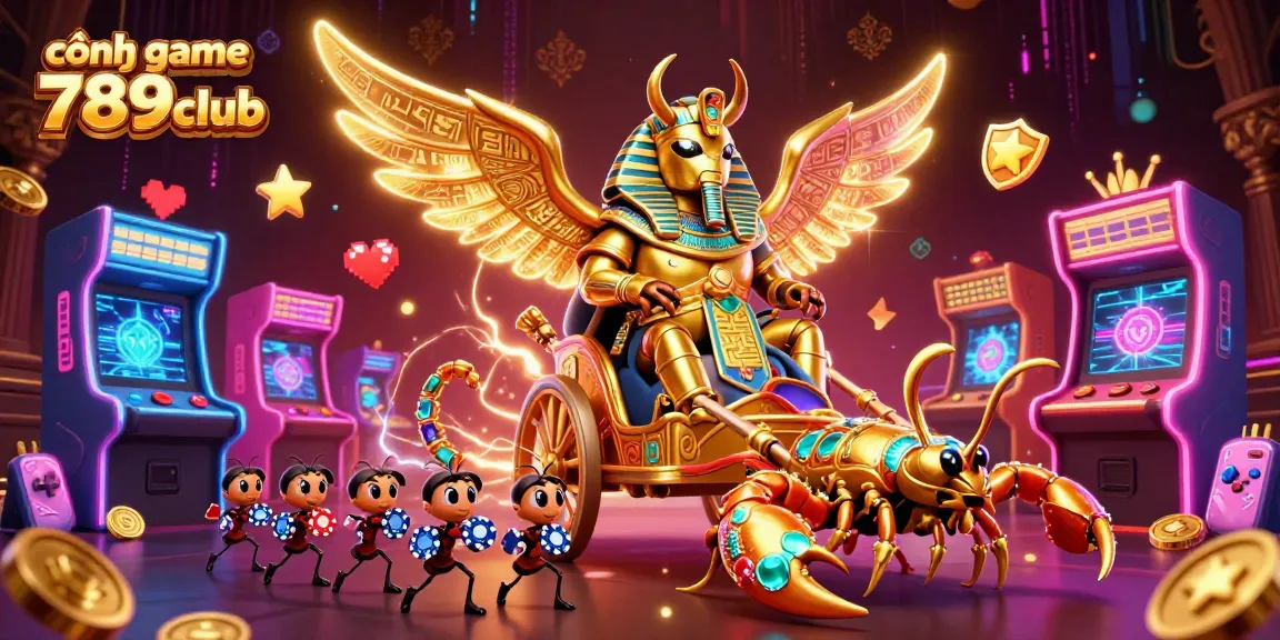 Engage with cổng game 789club featuring vivid characters and dynamic gaming elements in a vibrant atmosphere.